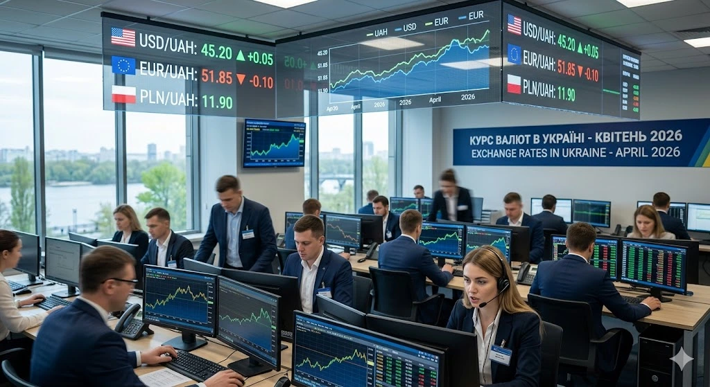 Прогноз курсу гривні, 2026.
