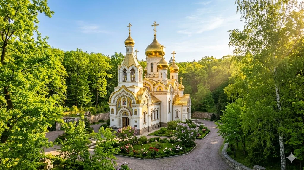 Православный храм весной