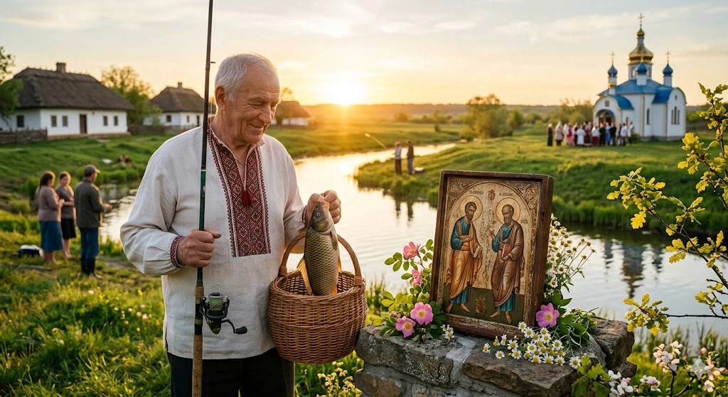 Рыбак, икона, церковь