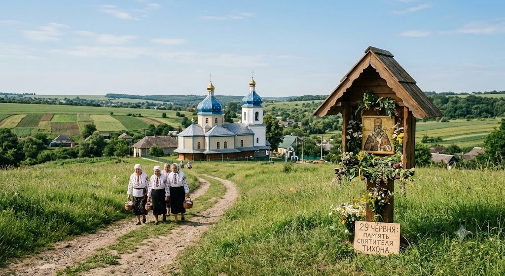 Крестный ход в деревне