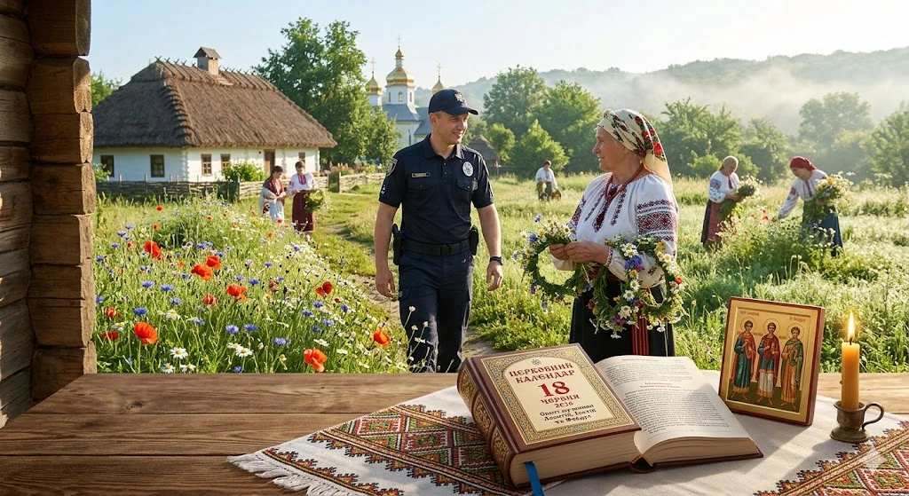Полицейский и традиции села