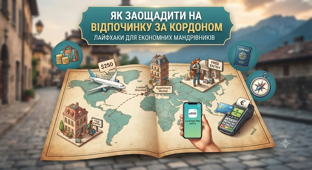 Інфографіка економії на подорожах