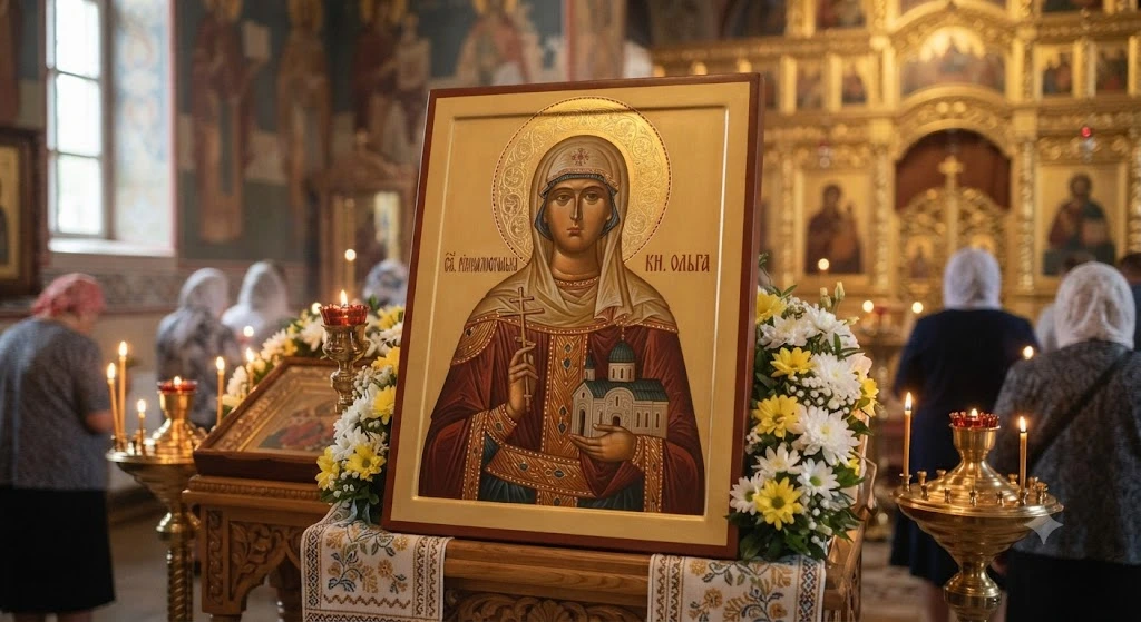 Икона княгини Ольги в храме