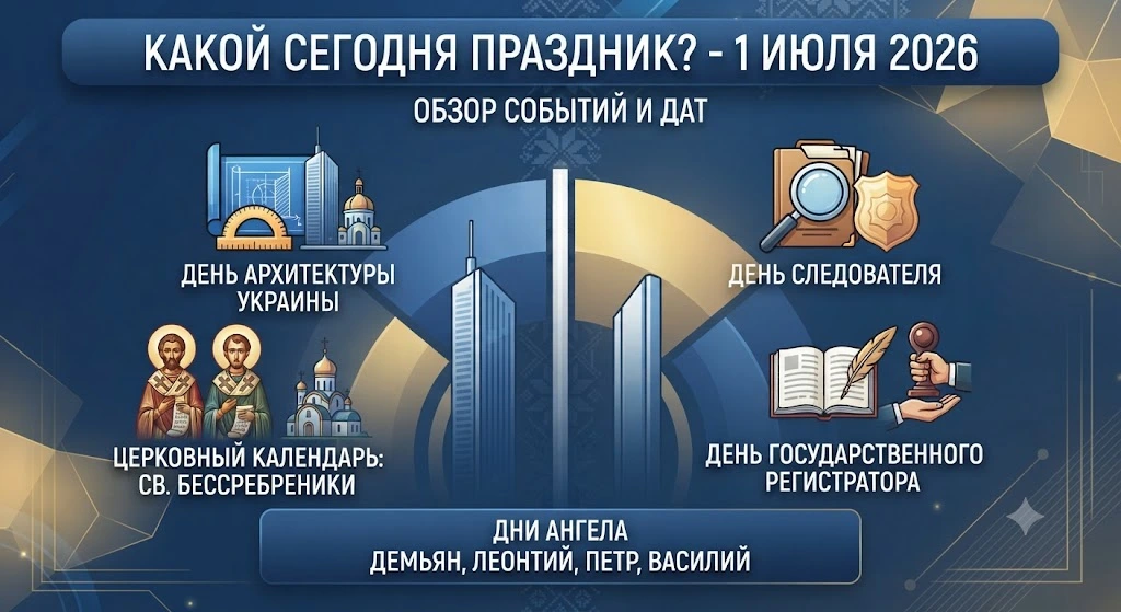 Инфографика праздников 1 июля