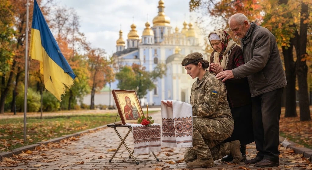 Молитва за Україну біля собору