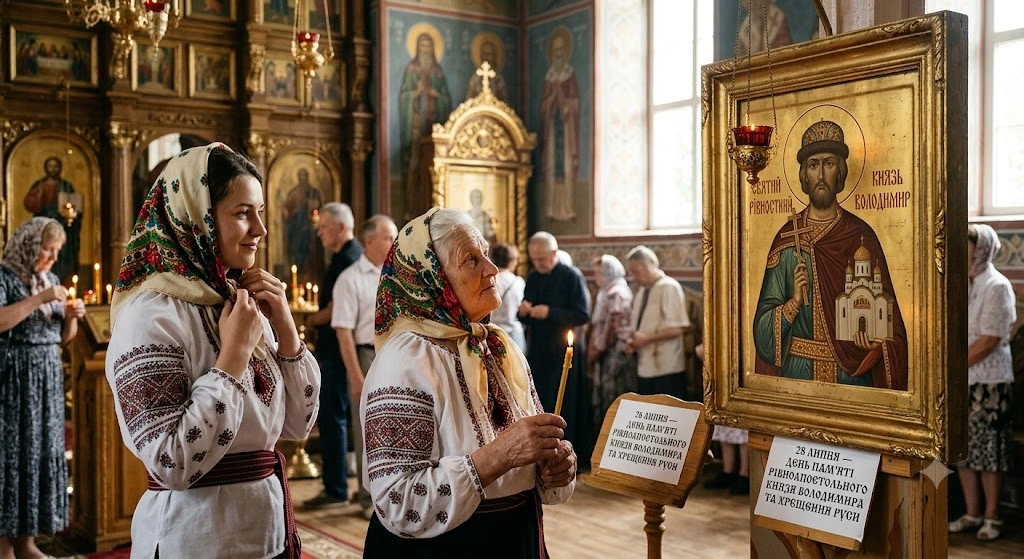 Праздник в украинской церкви