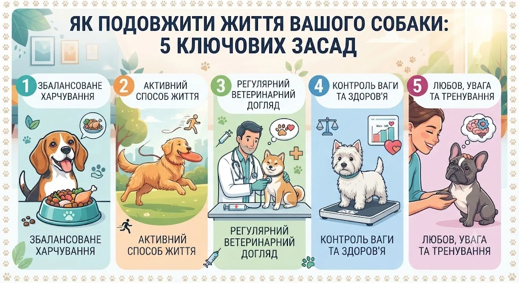 Пять советов долголетия собак