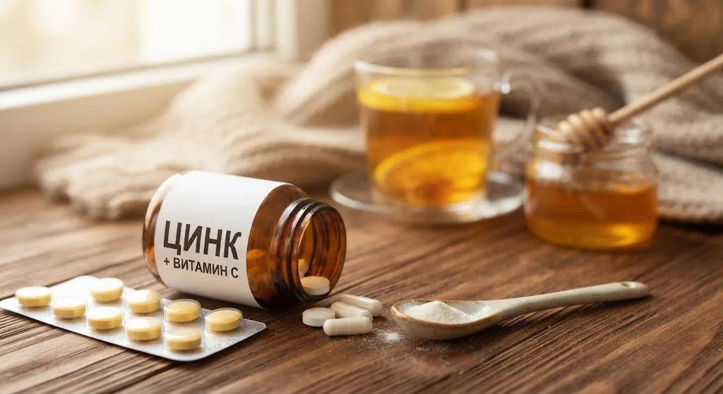 Цинк, витамин C, чай
