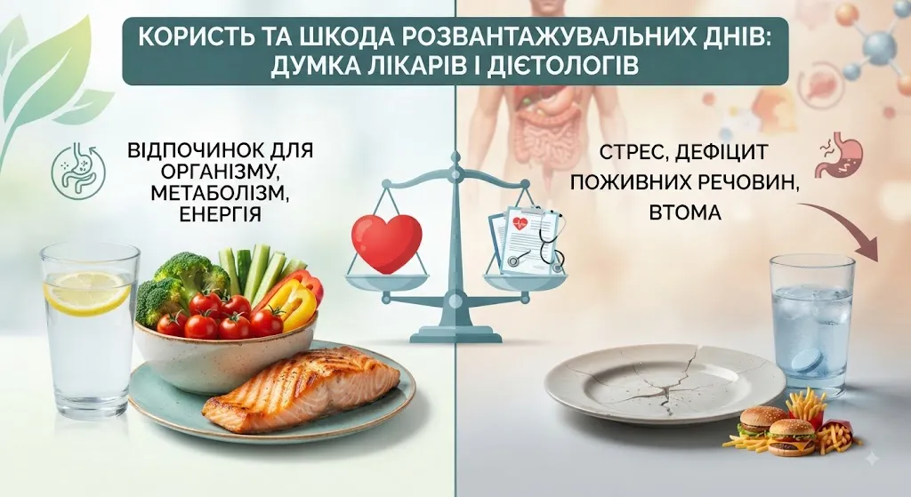 Инфографика: польза и вред разгрузочных дней