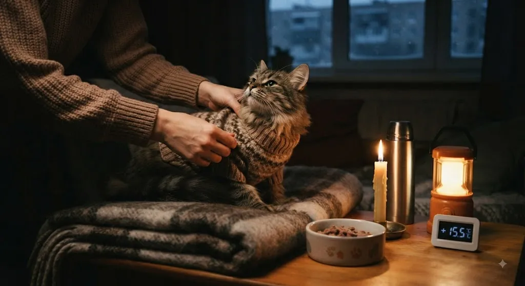 Одягають кота у светр