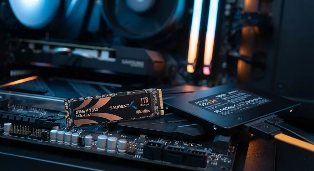 NVMe M.2 и SATA SSD