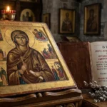 Срібний релікварій та ікона