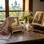 Стол, книга, окно