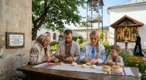 Приготування проскур на подвір'ї