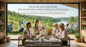 Семья празднует День экологии