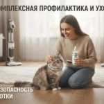 Профилактика блох у кошек, уход