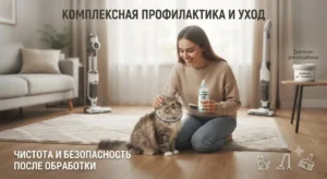Профилактика блох у кошек, уход