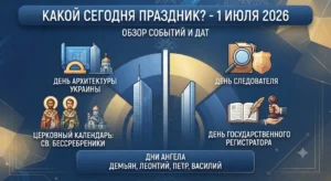Инфографика праздников 1 июля
