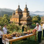 Спас, освящение яблок священником